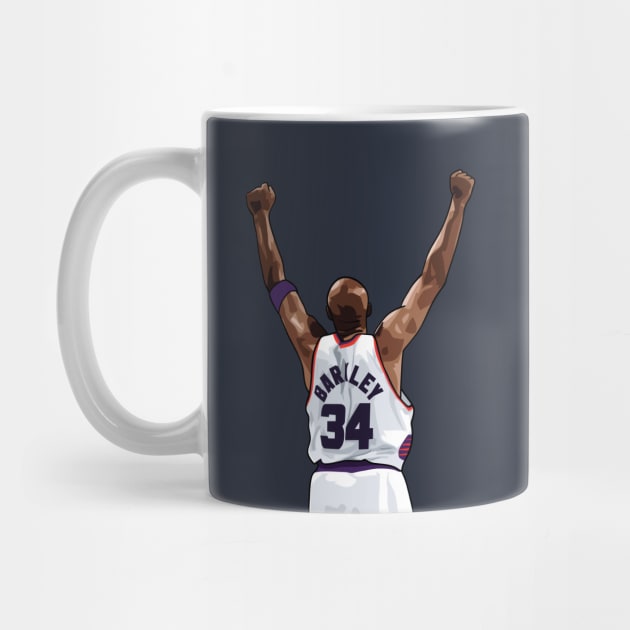 Charles Barkley Vector Back White by qiangdade